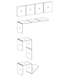 Spojka na hranol 80 x 80 mm, pozinkovaná oceľ Spojka na hranol 80 x 80 mm, pozinkovaná oceľ